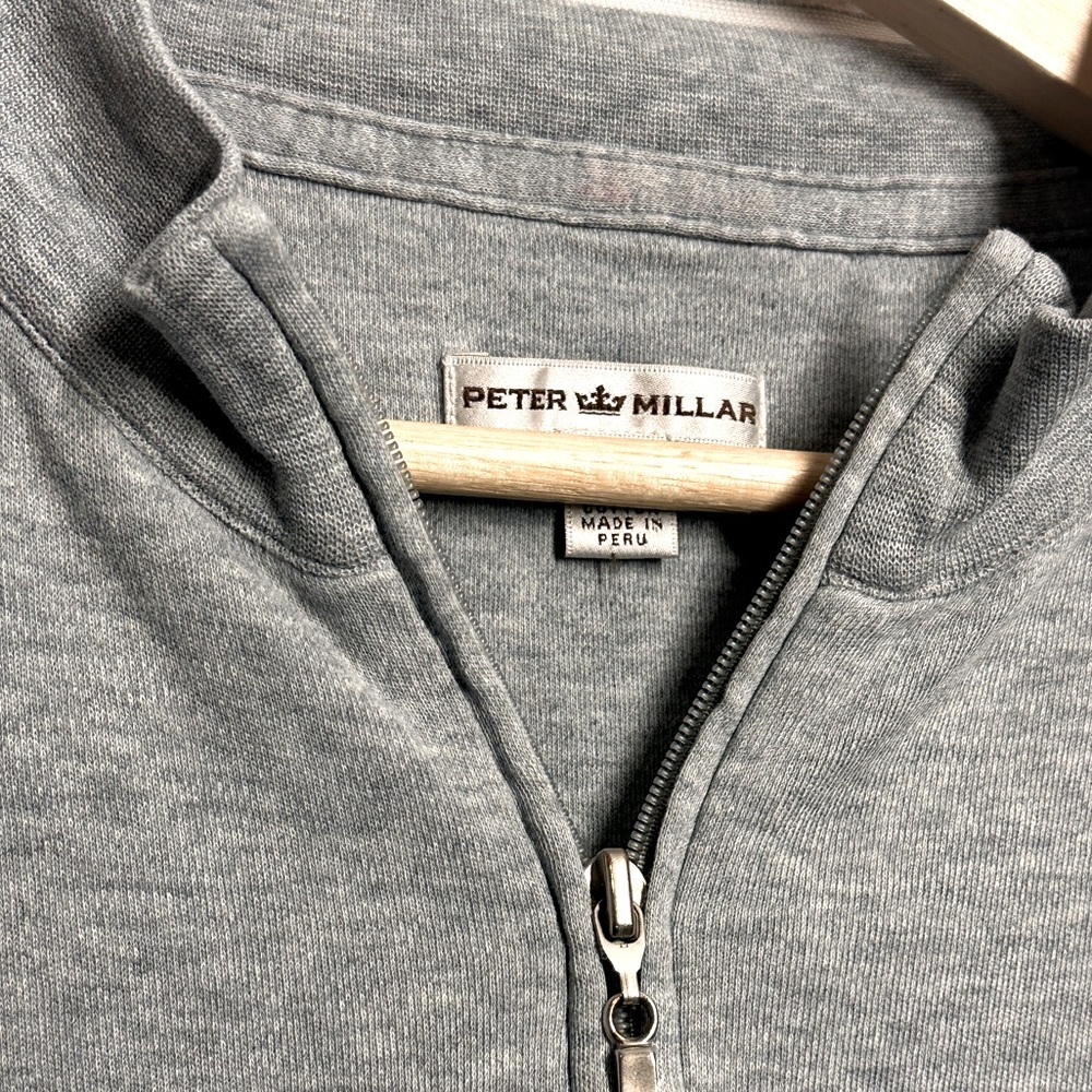 Peter Millar Pima Cotton Pullover Men’s Size XL Gray - NWOT Condition!